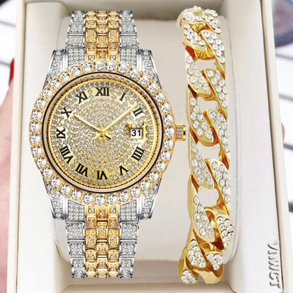 Luksusowy zegarek dla kobiety i mężczyzny Relogio Feminino